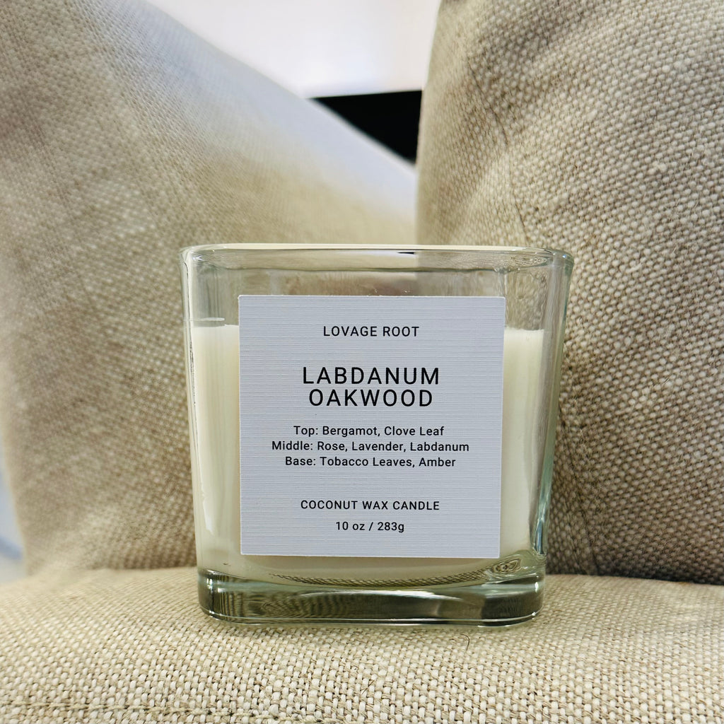 Coconut Wax Candle-Labdanum Oakwood
