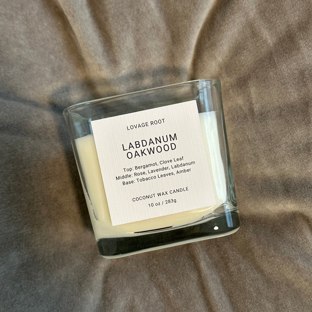 Coconut Wax Candle-Labdanum Oakwood