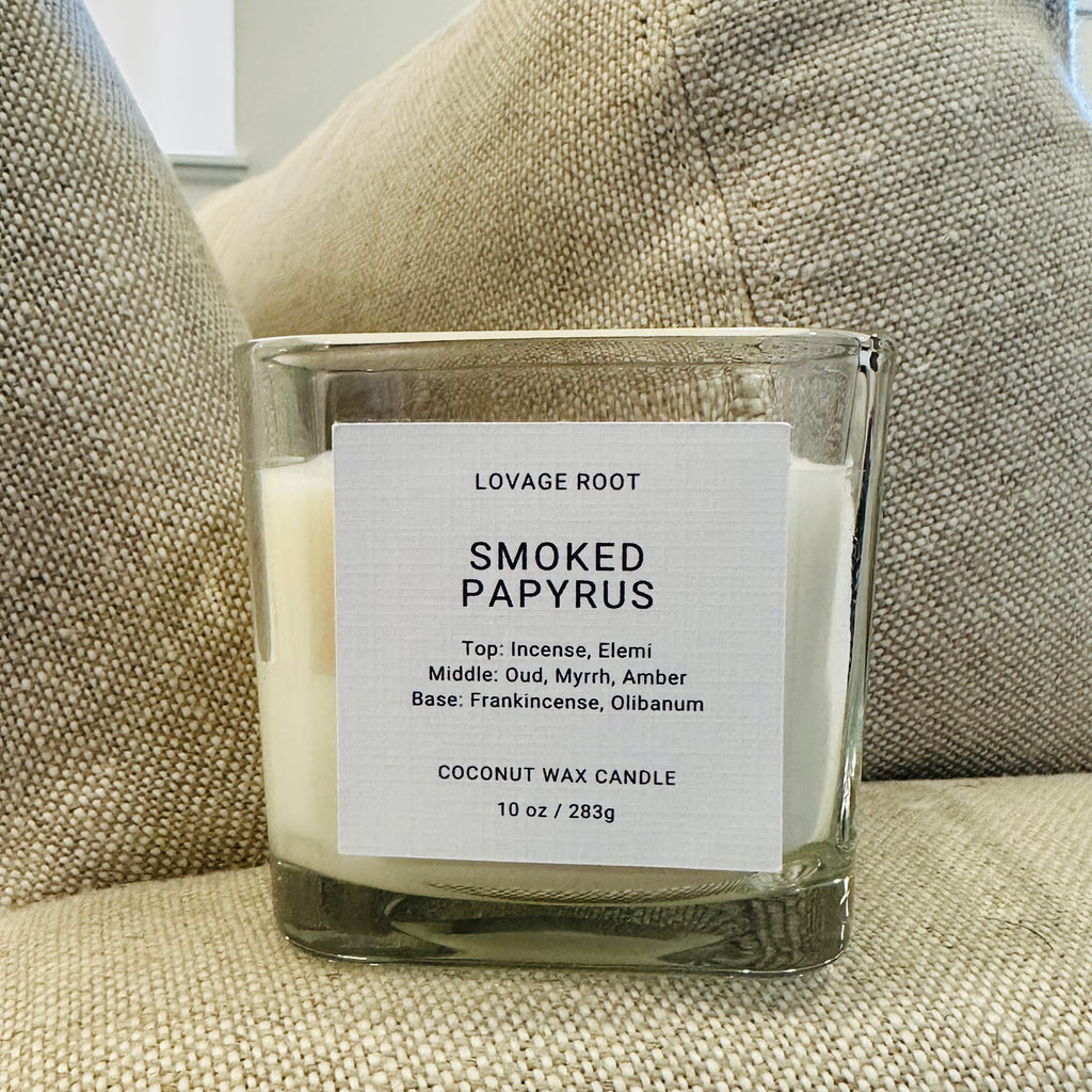 Coconut Wax Candle-Smoked Papyrus