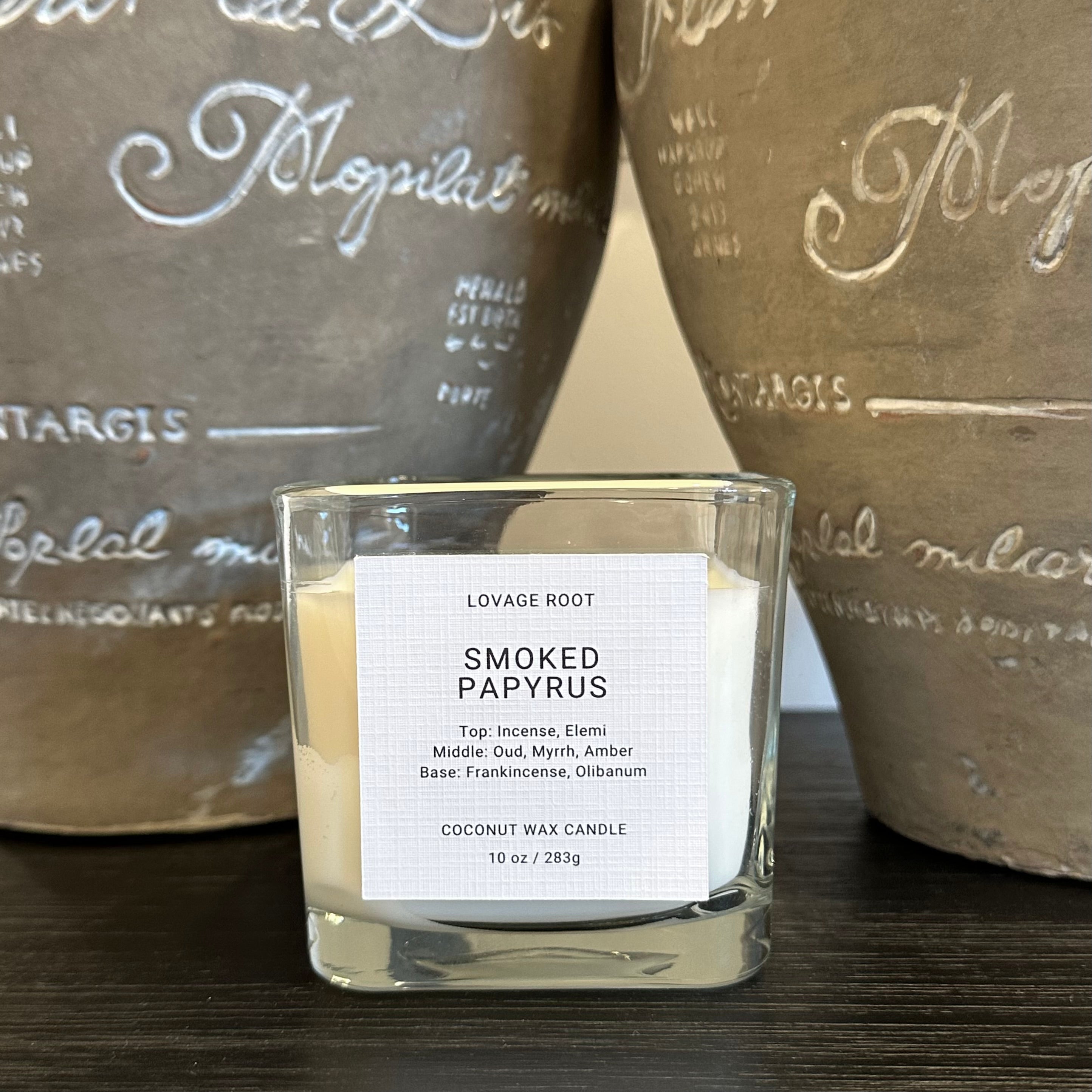 Coconut Wax Candle-Smoked Papyrus