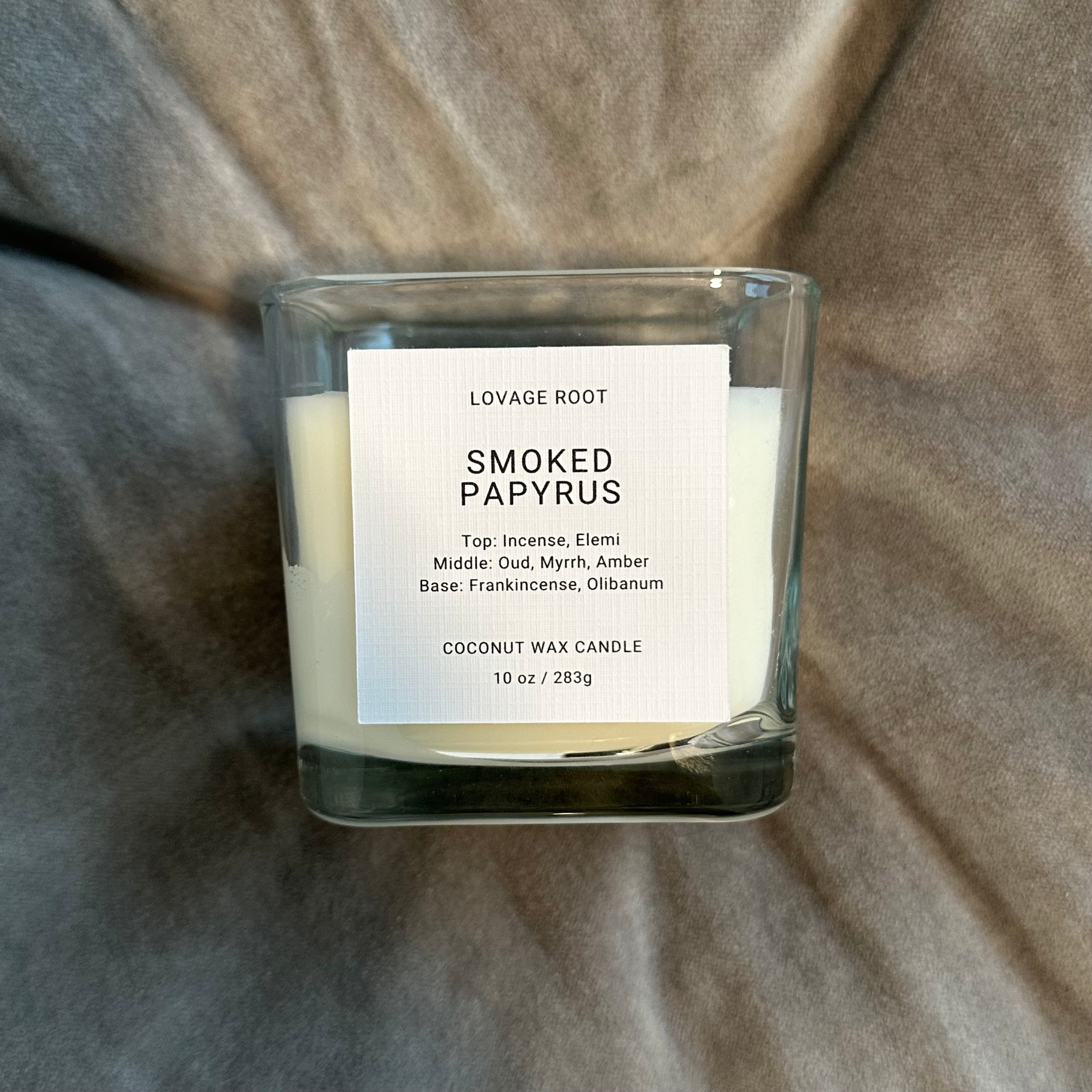 Coconut Wax Candle-Smoked Papyrus