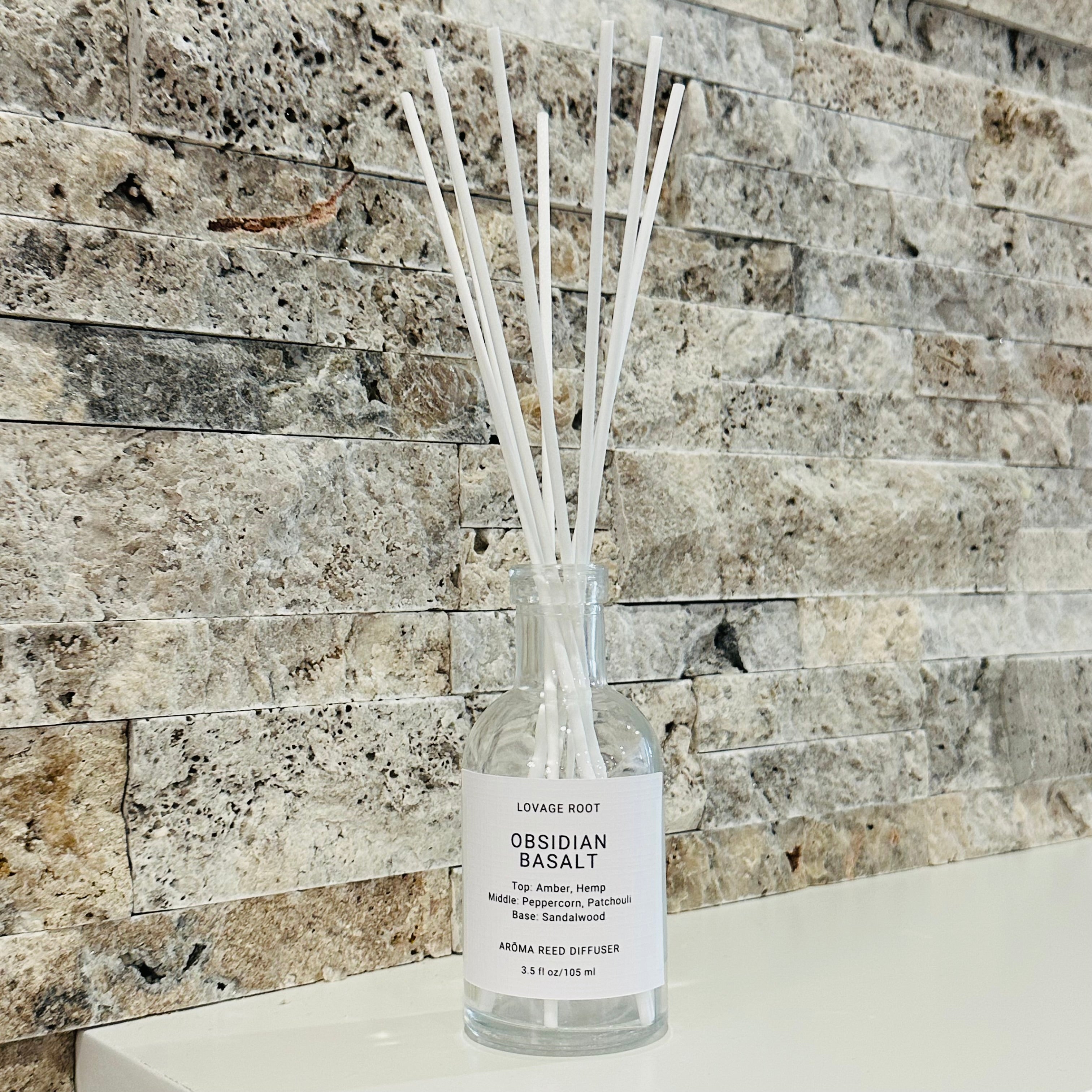 Arōma Reed Diffuser-Obsidian Basalt