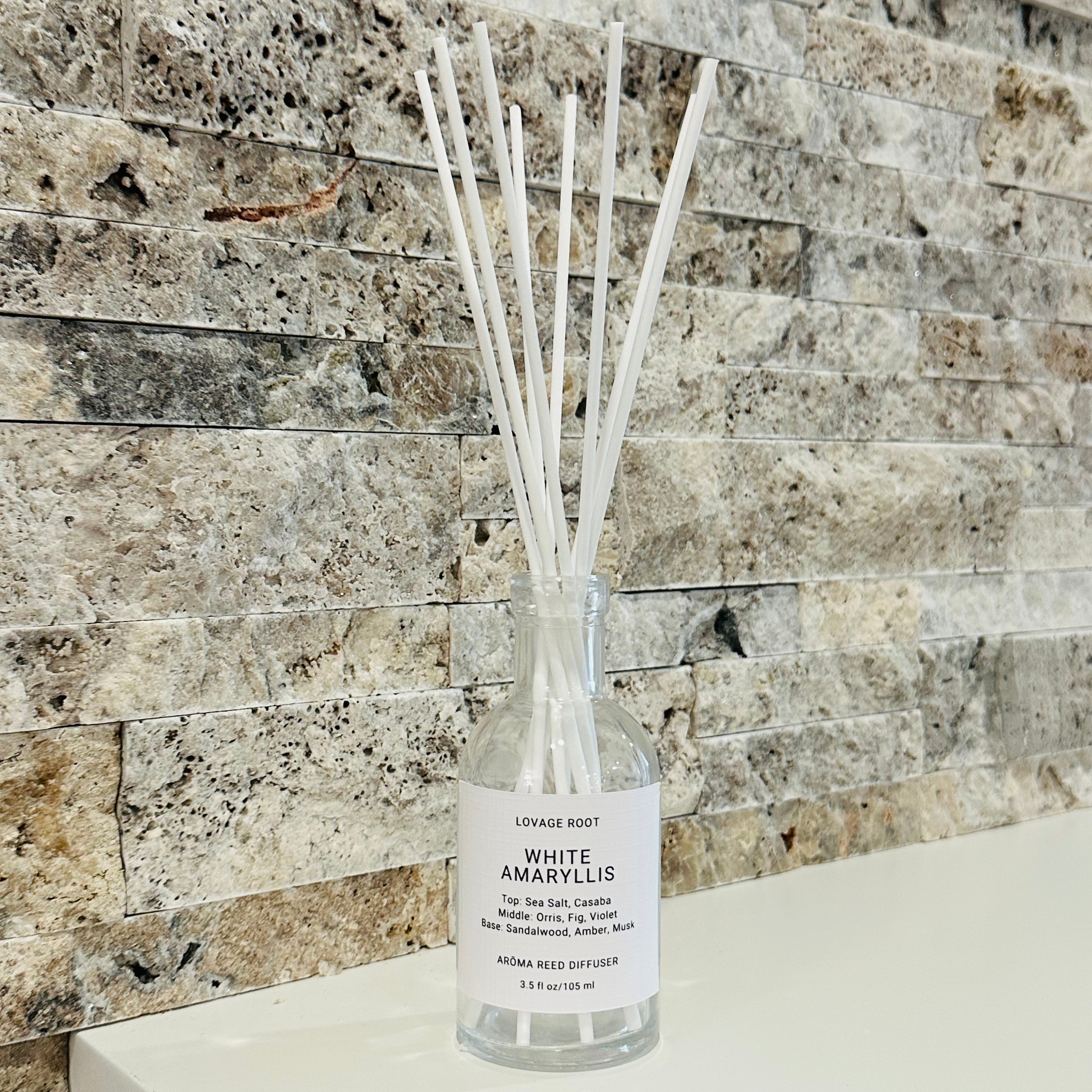 Arōma Reed Diffuser-White Amaryllis