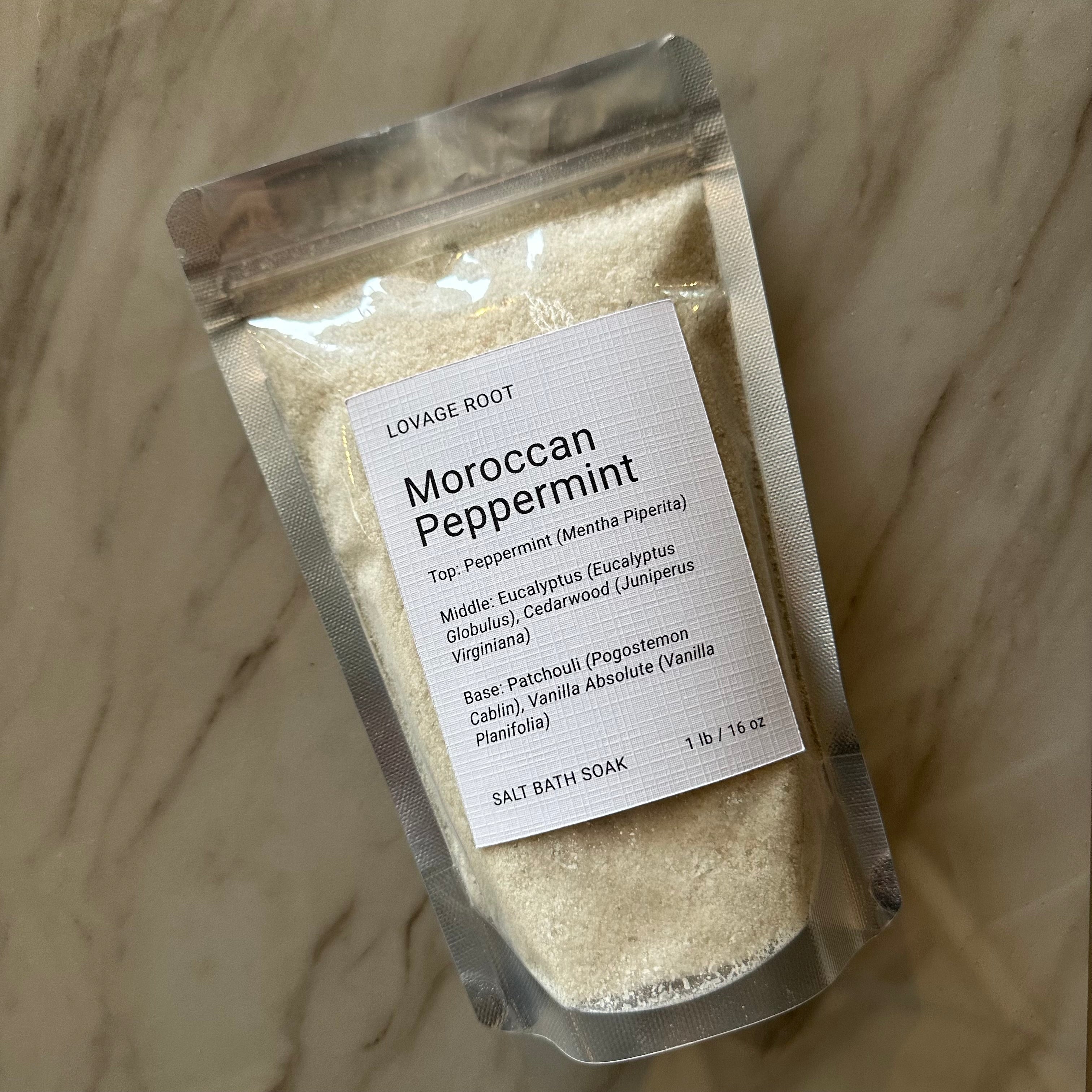 Aromatic Mineral Salt Bath Soak-Moroccan Peppermint