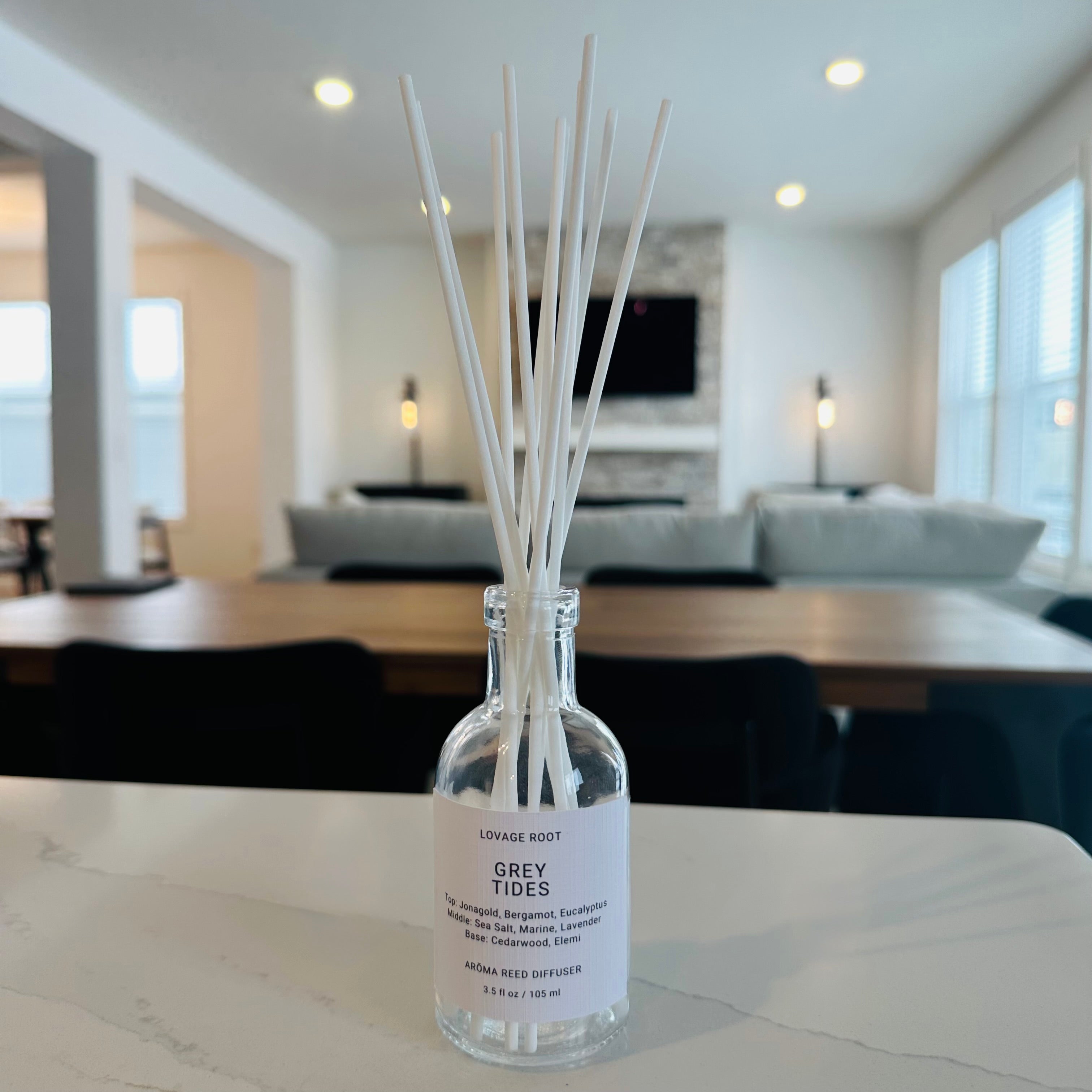 Arōma Reed Diffuser-Grey Tides