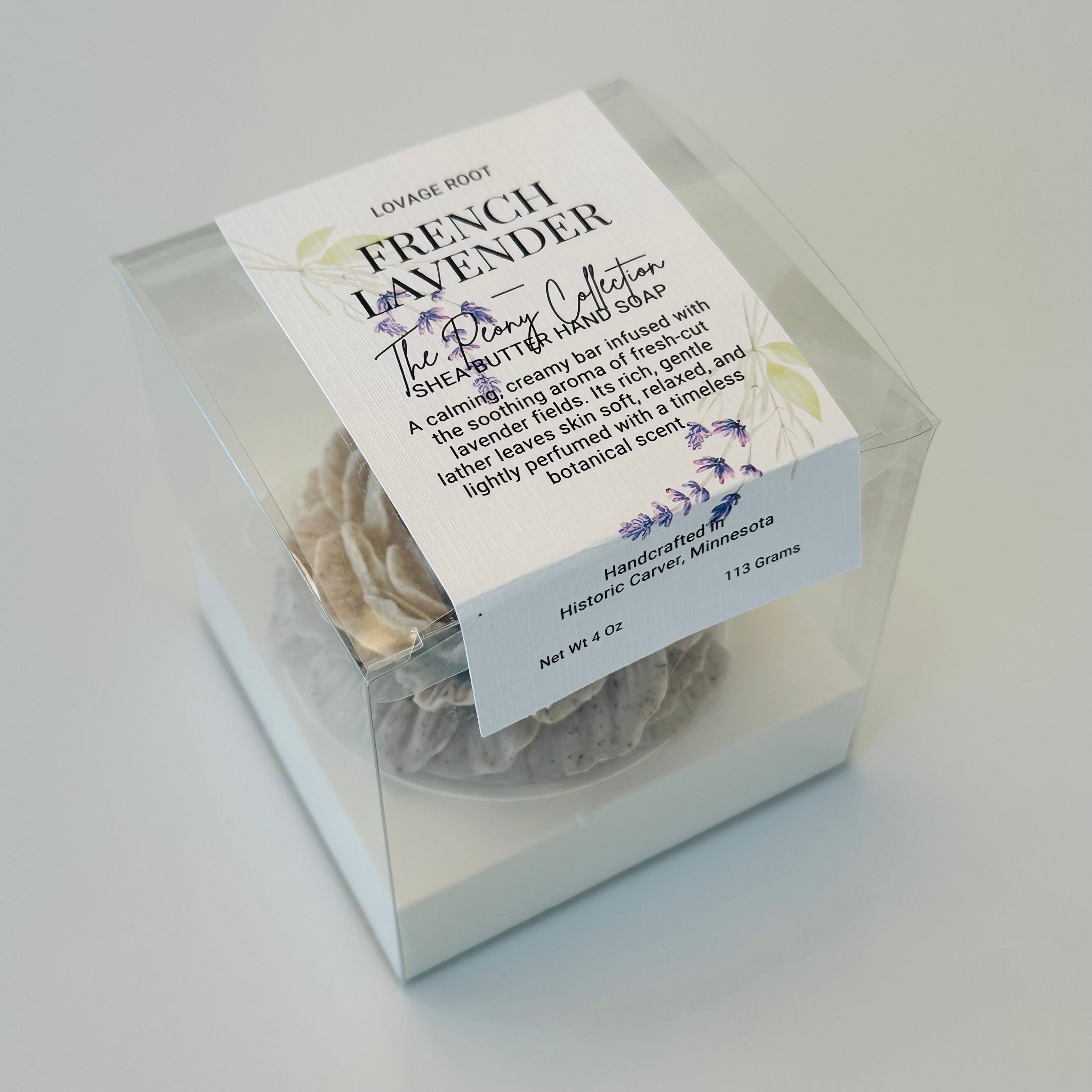 Peony Hand Cleansing Bar-French Lavender