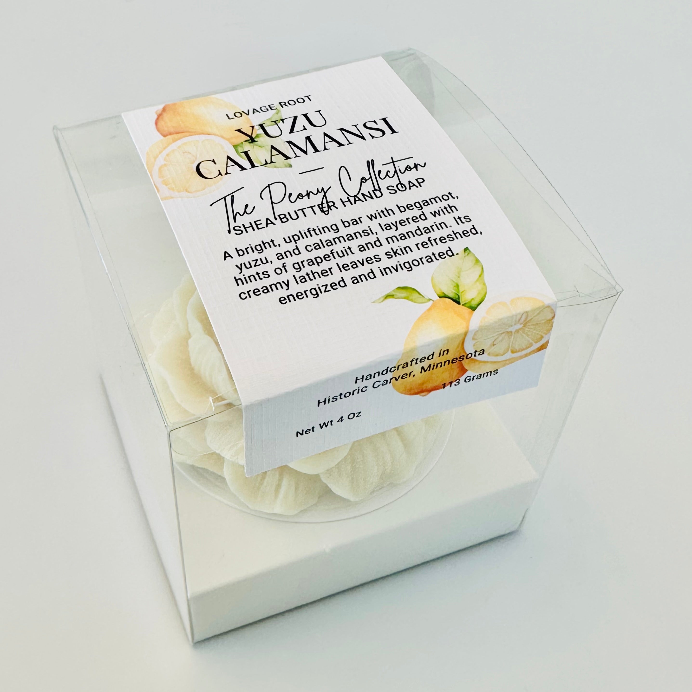 Peony Hand Cleansing Bar-Yuzu Calamansi