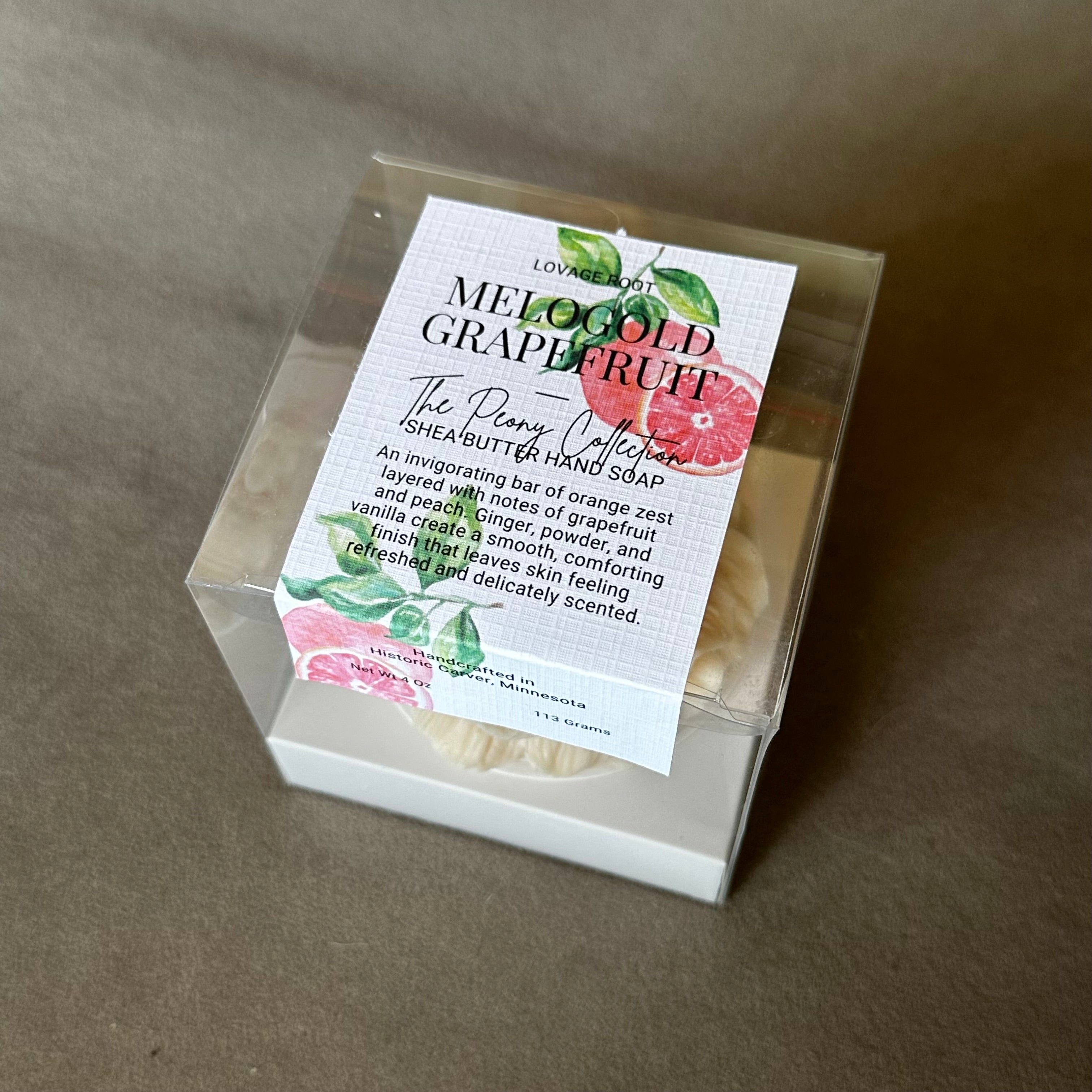 Peony Hand Cleansing Bar-Melogold Grapefruit