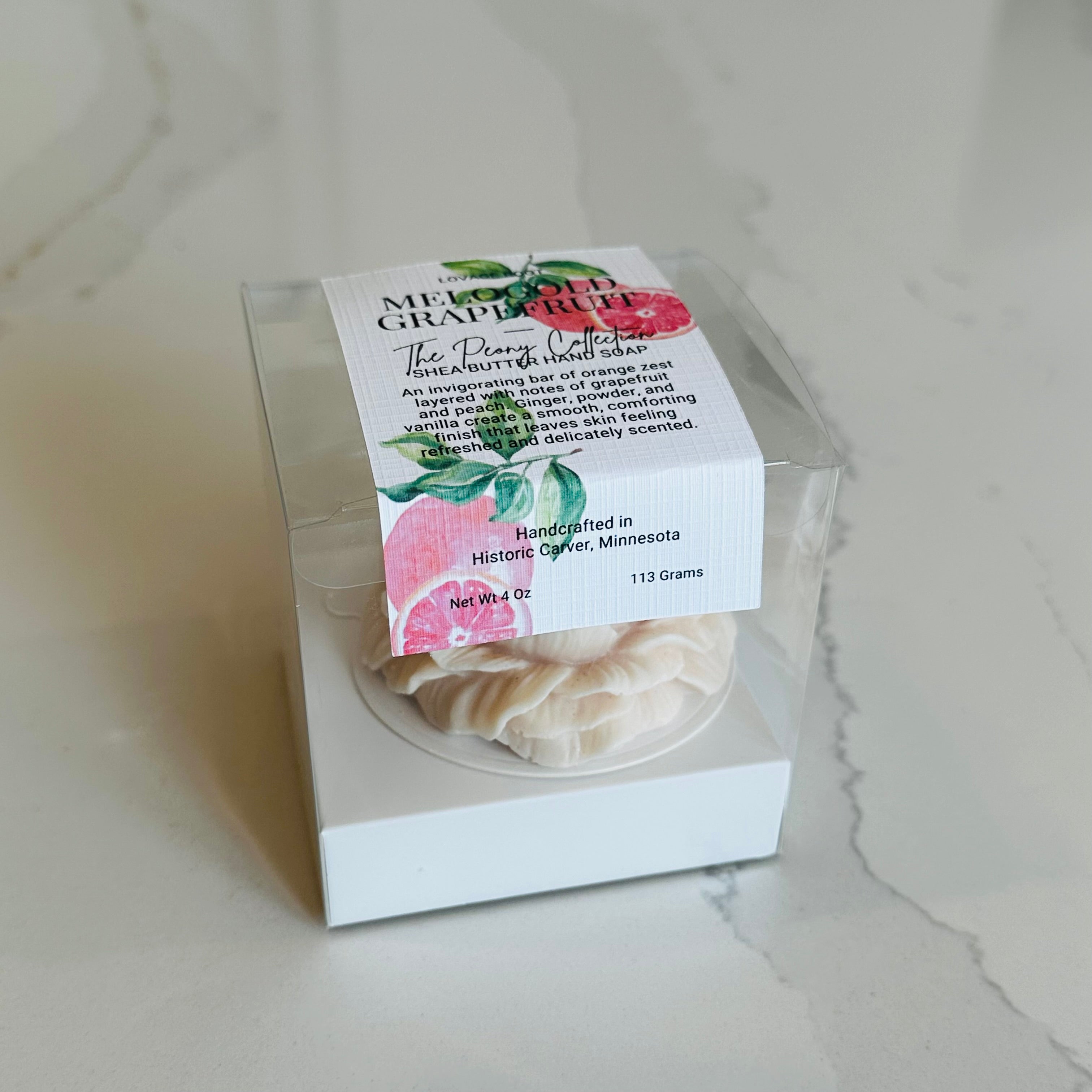 Peony Hand Cleansing Bar-Melogold Grapefruit
