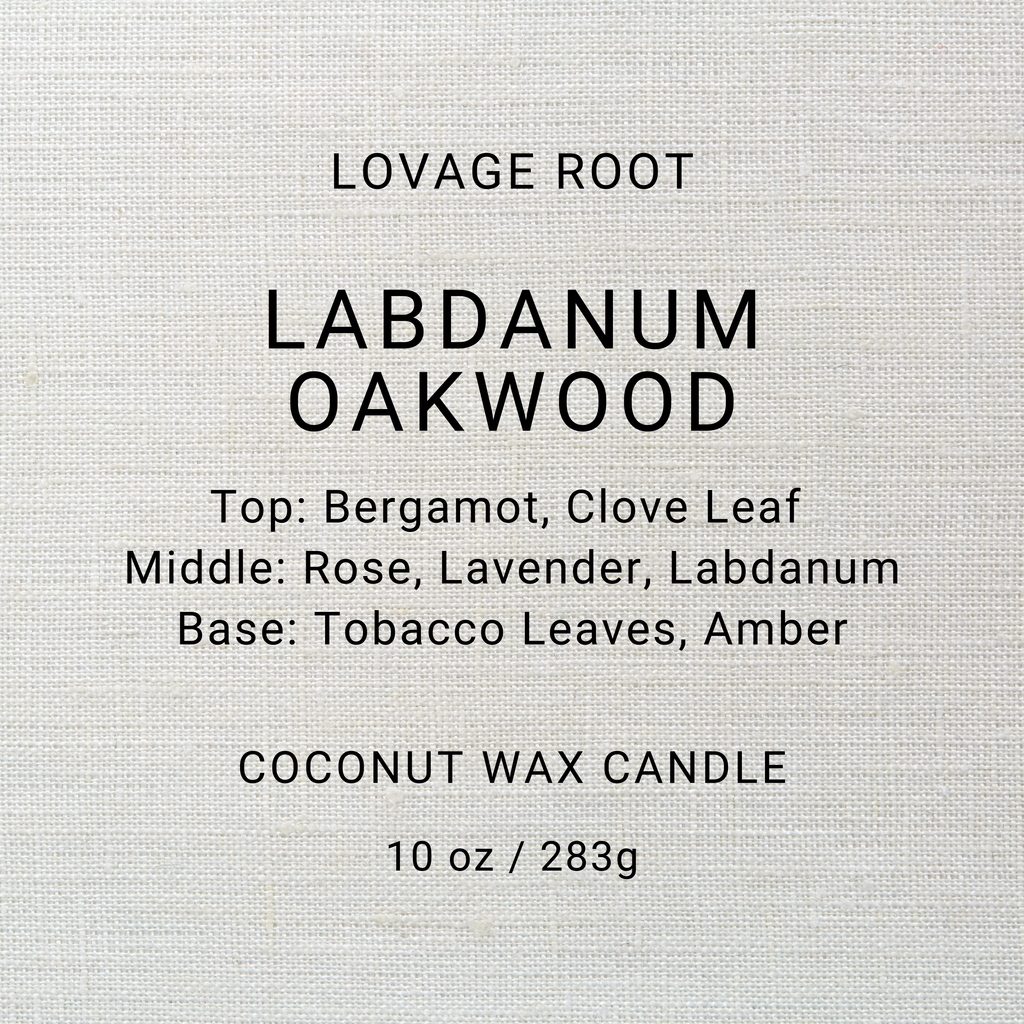 Coconut Wax Candle-Labdanum Oakwood