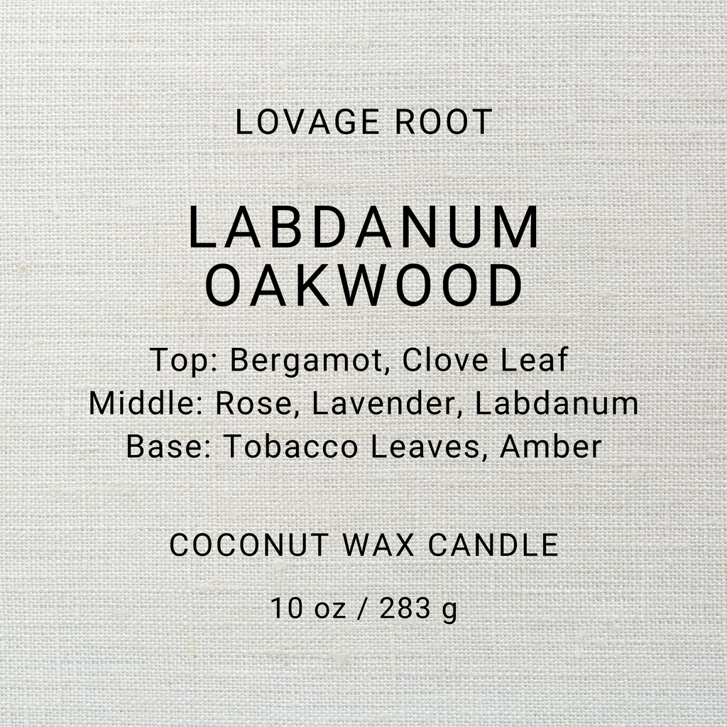 Coconut Wax Candle-Labdanum Oakwood