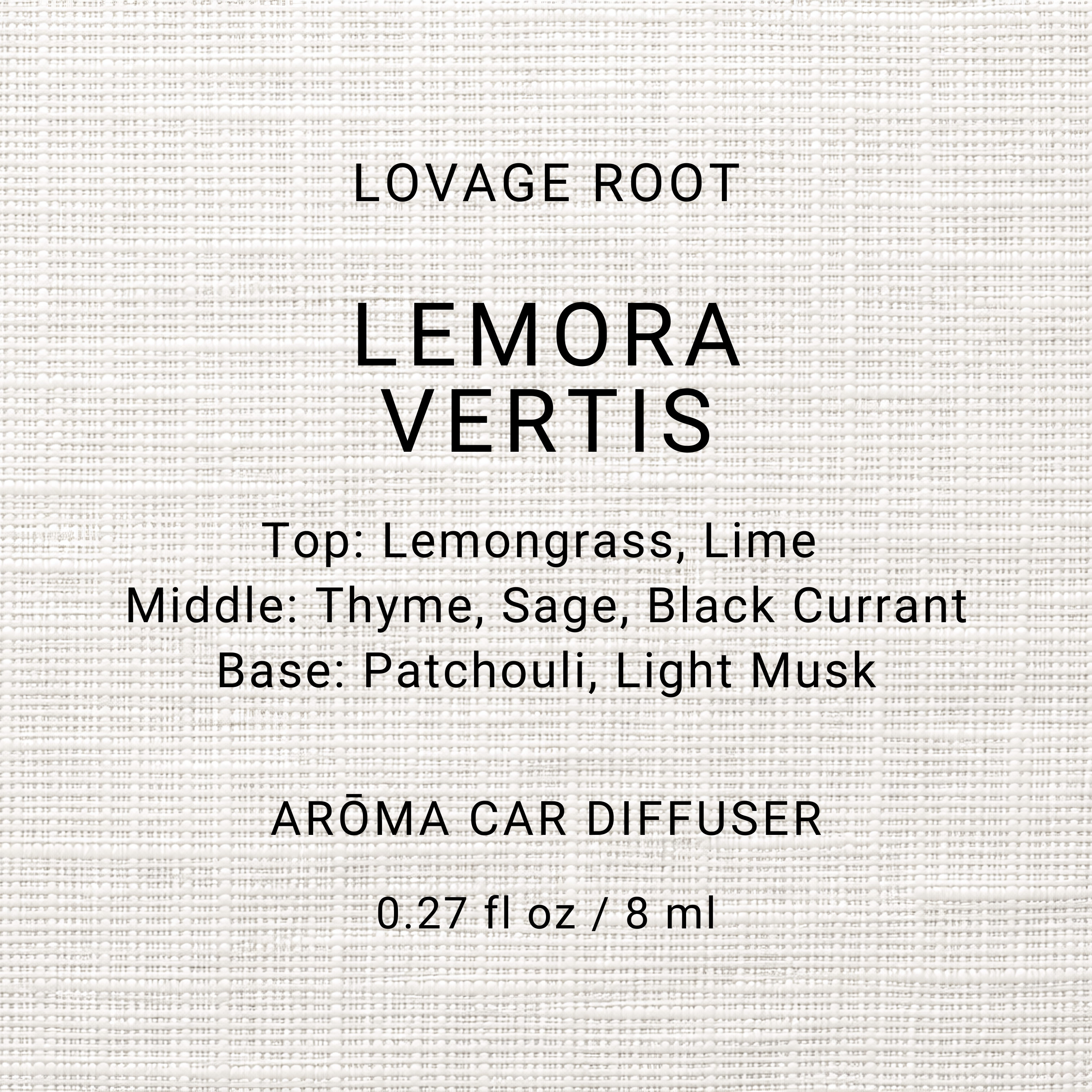 Arōma Car Diffuser-Lemora Vertis