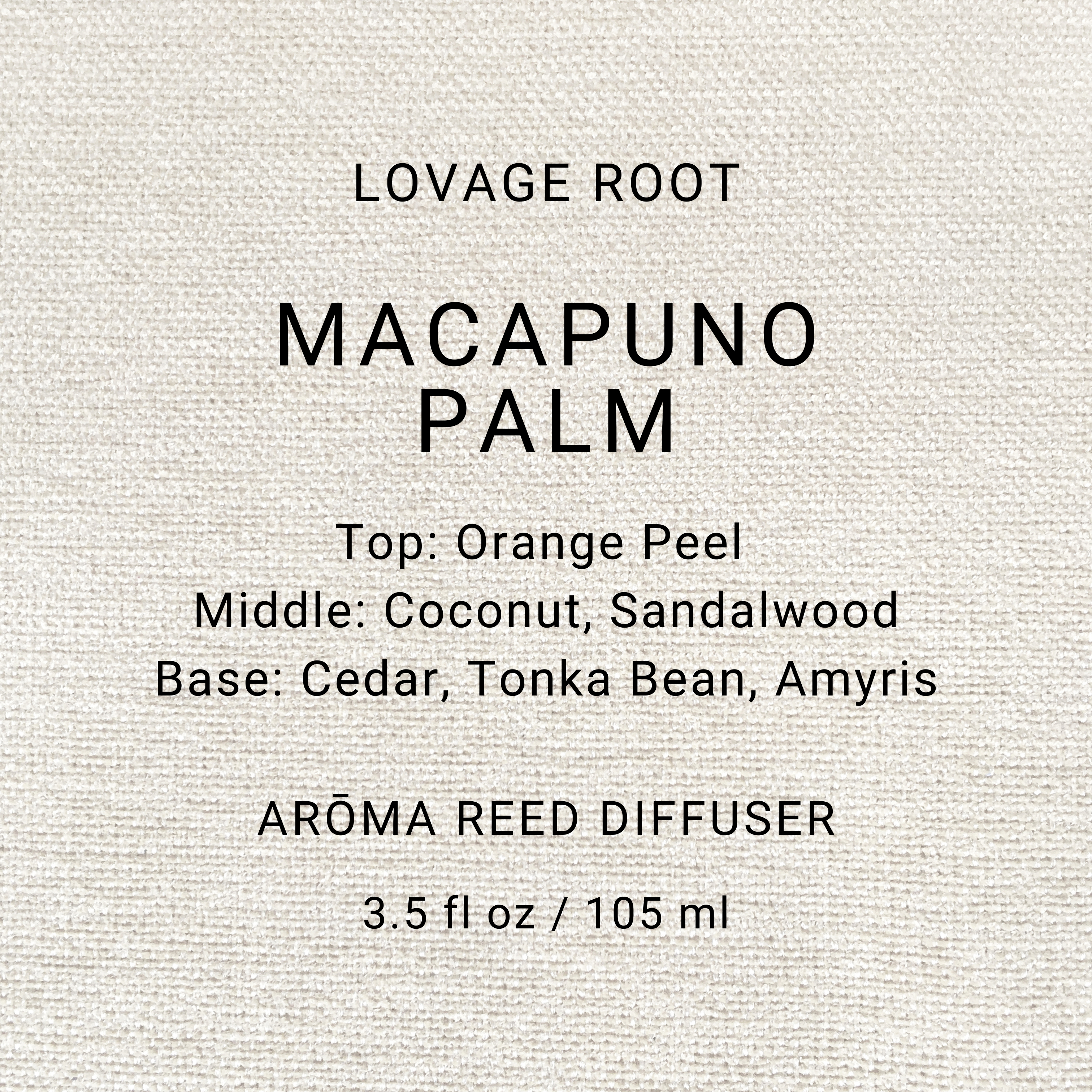 Arōma Reed Diffuser-Macapuno Palm