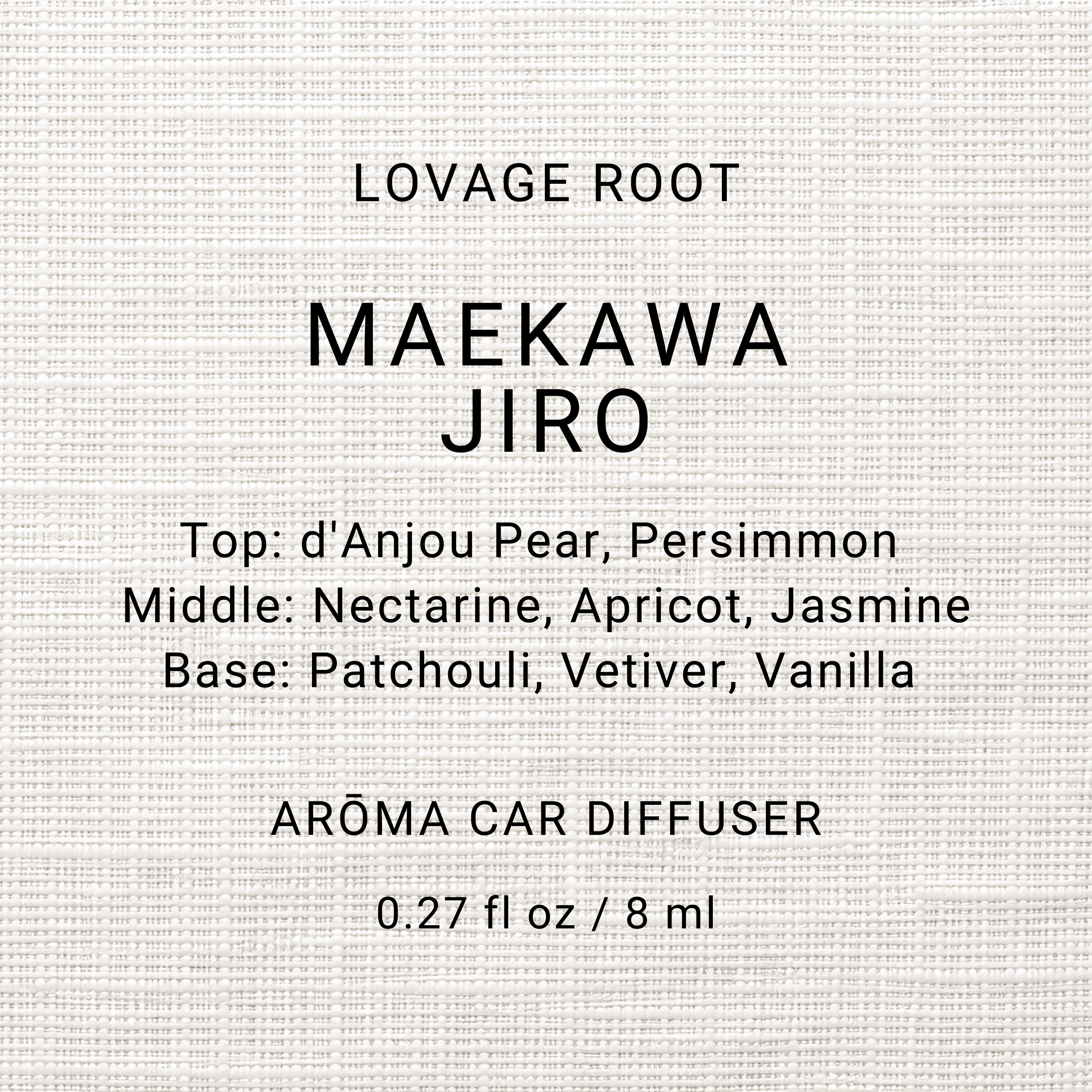 Arōma Car Diffuser-Maekawa Jiro