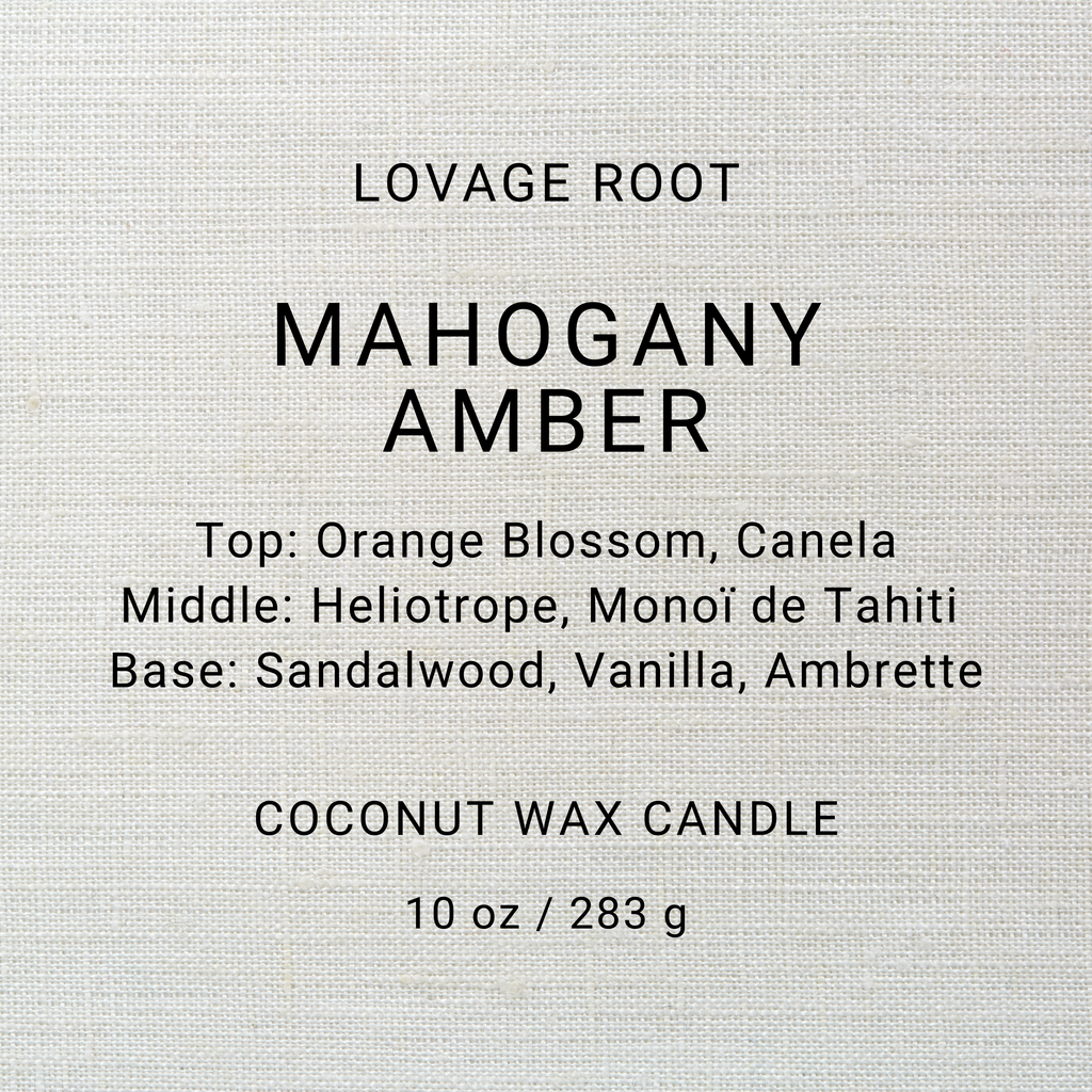 Coconut Wax Candle-Mahogany Amber