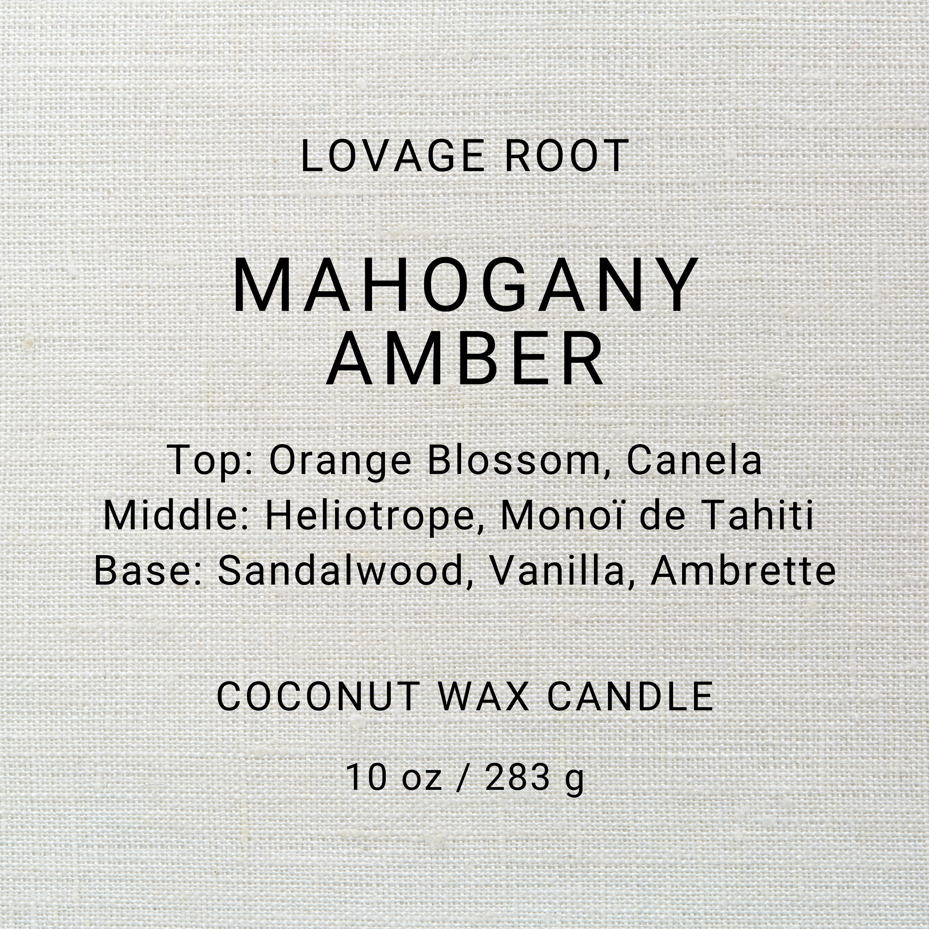 Coconut Wax Candle-Mahogany Amber