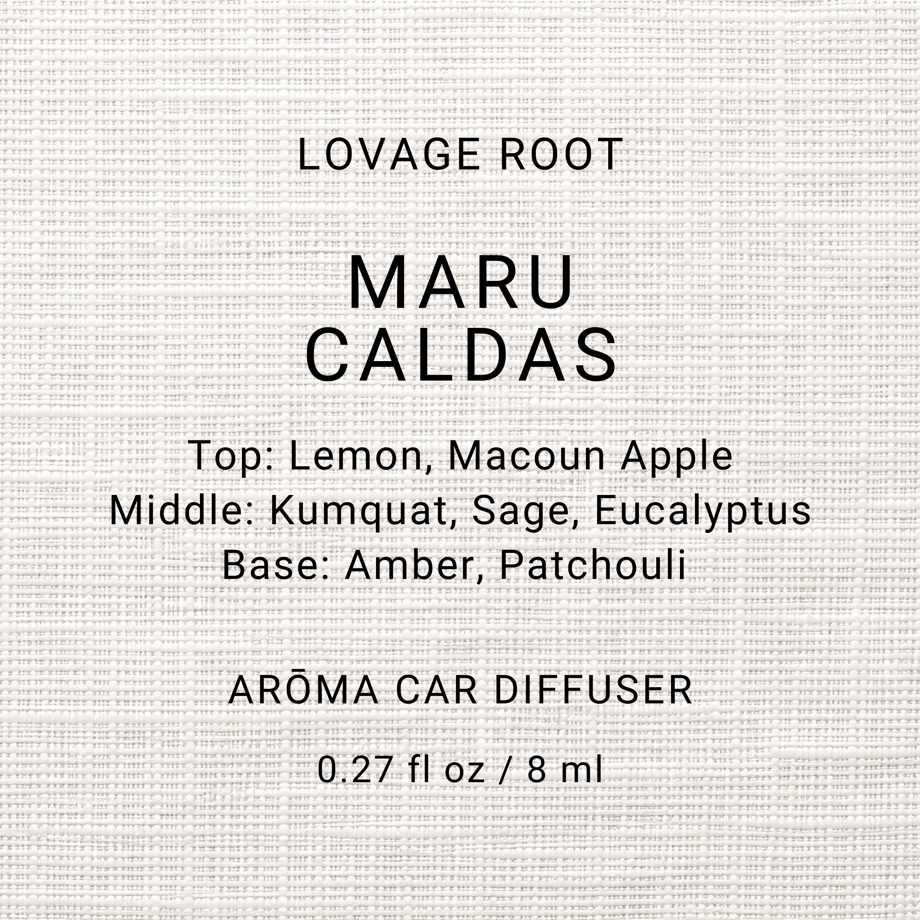 Arōma Car Diffuser-Maru Caldas