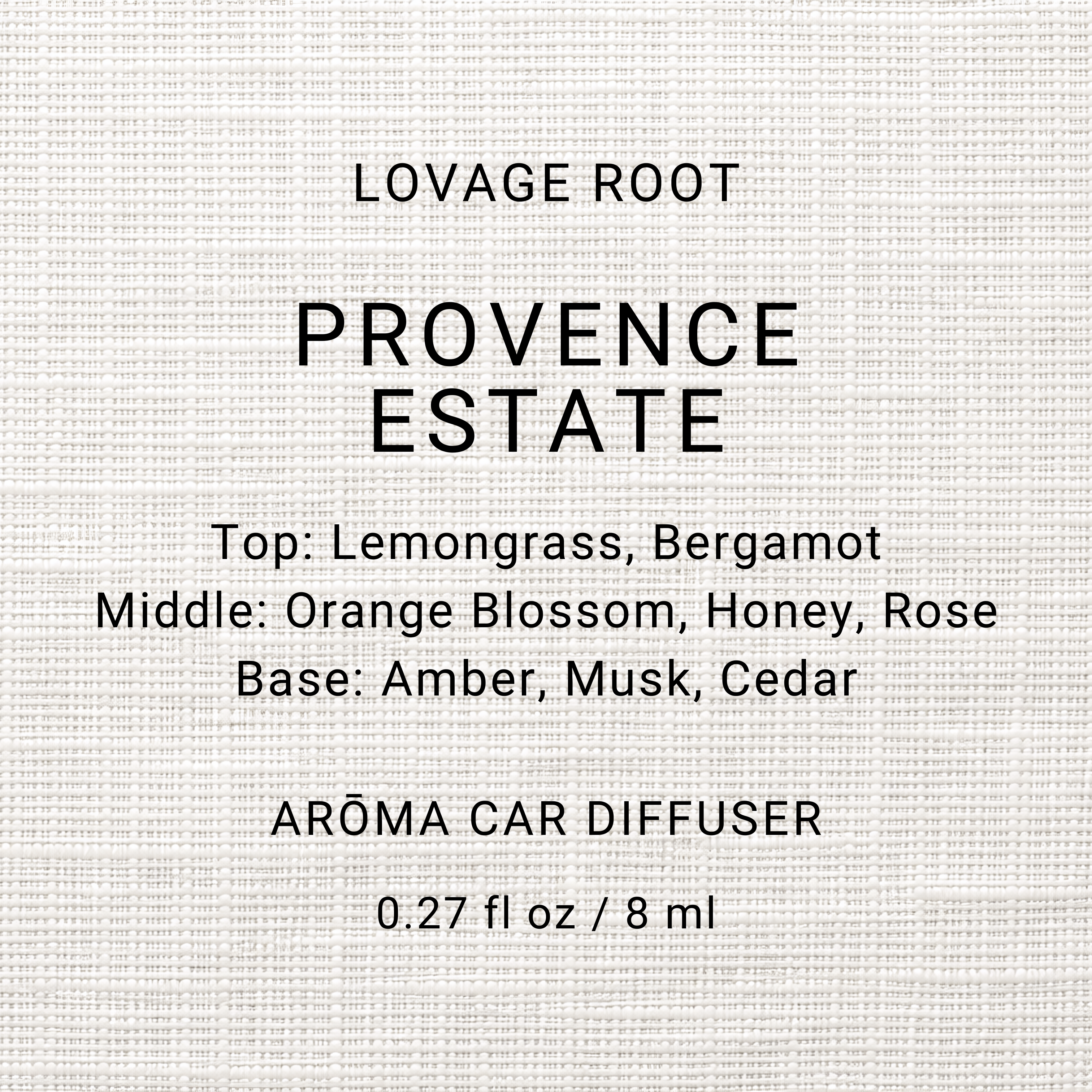 Arōma Car Diffuser-Provence Estate