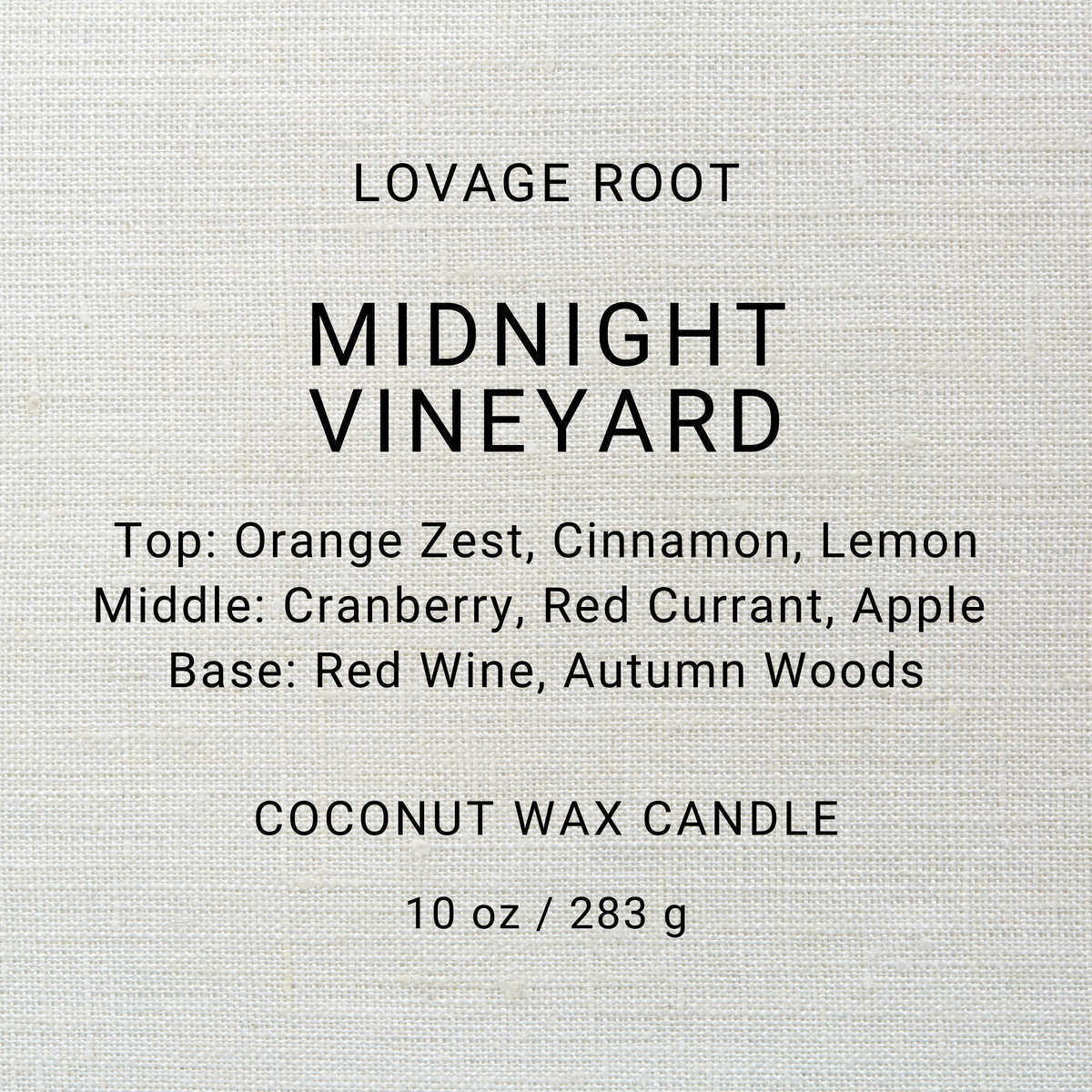 Coconut Wax Candle-Midnight Vineyard