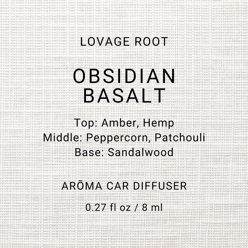 Arōma Car Diffuser-Obsidian Basalt