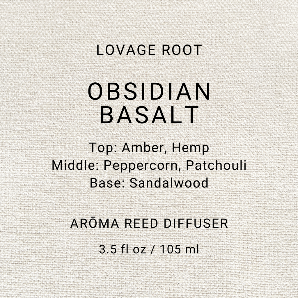 Arōma Reed Diffuser-Obsidian Basalt