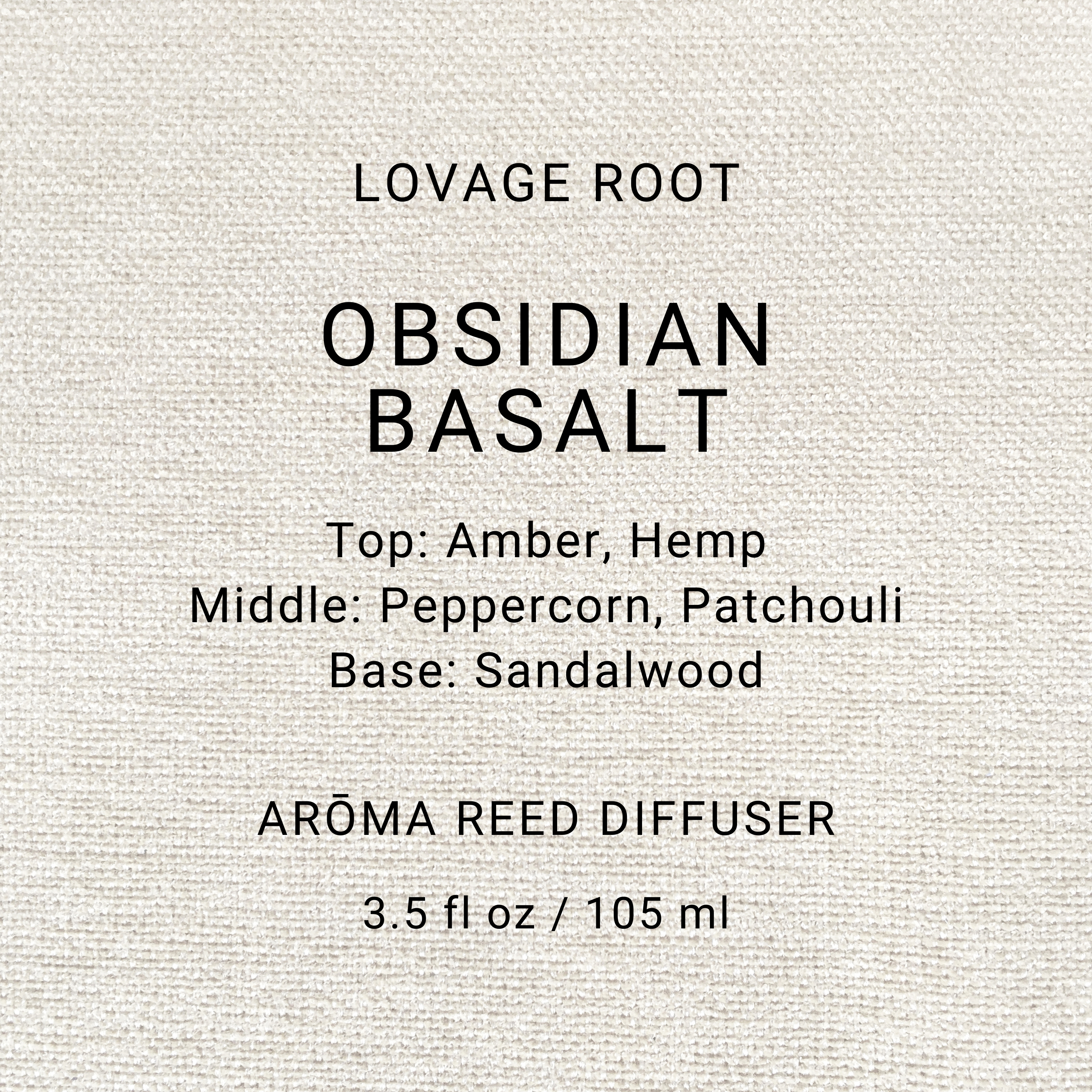 Arōma Reed Diffuser-Obsidian Basalt