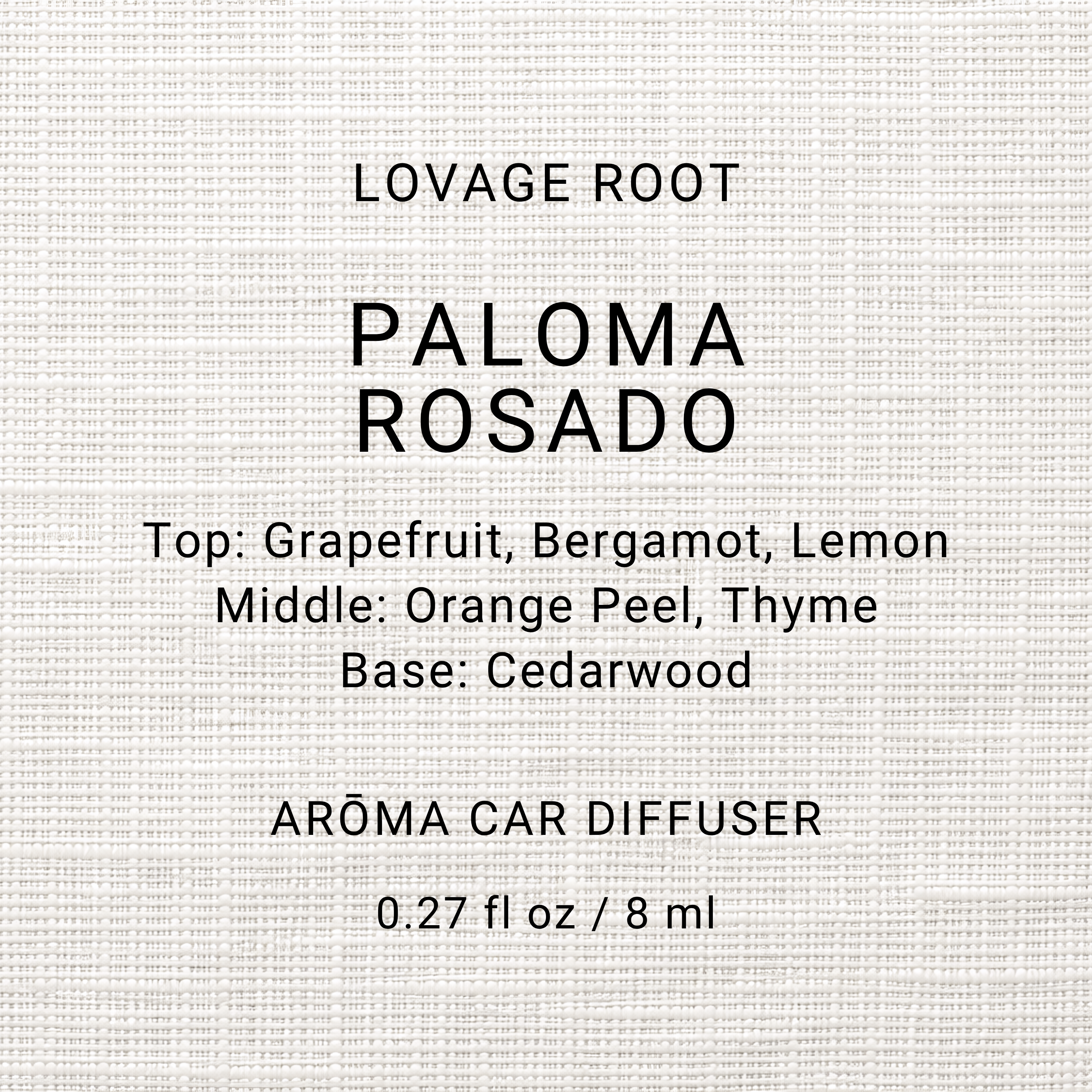 Arōma Car Diffuser-Paloma Rosado