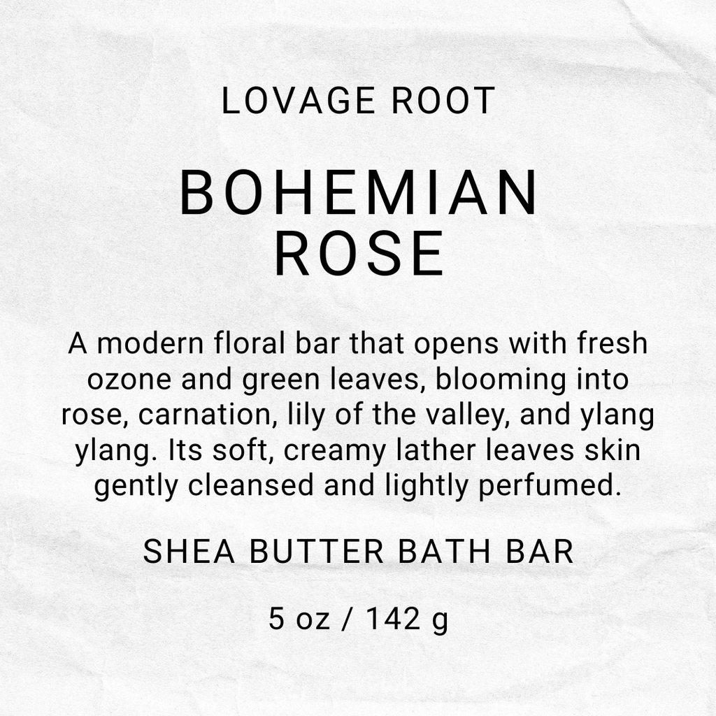 Shea Butter Bath Bar-Bohemian Rose