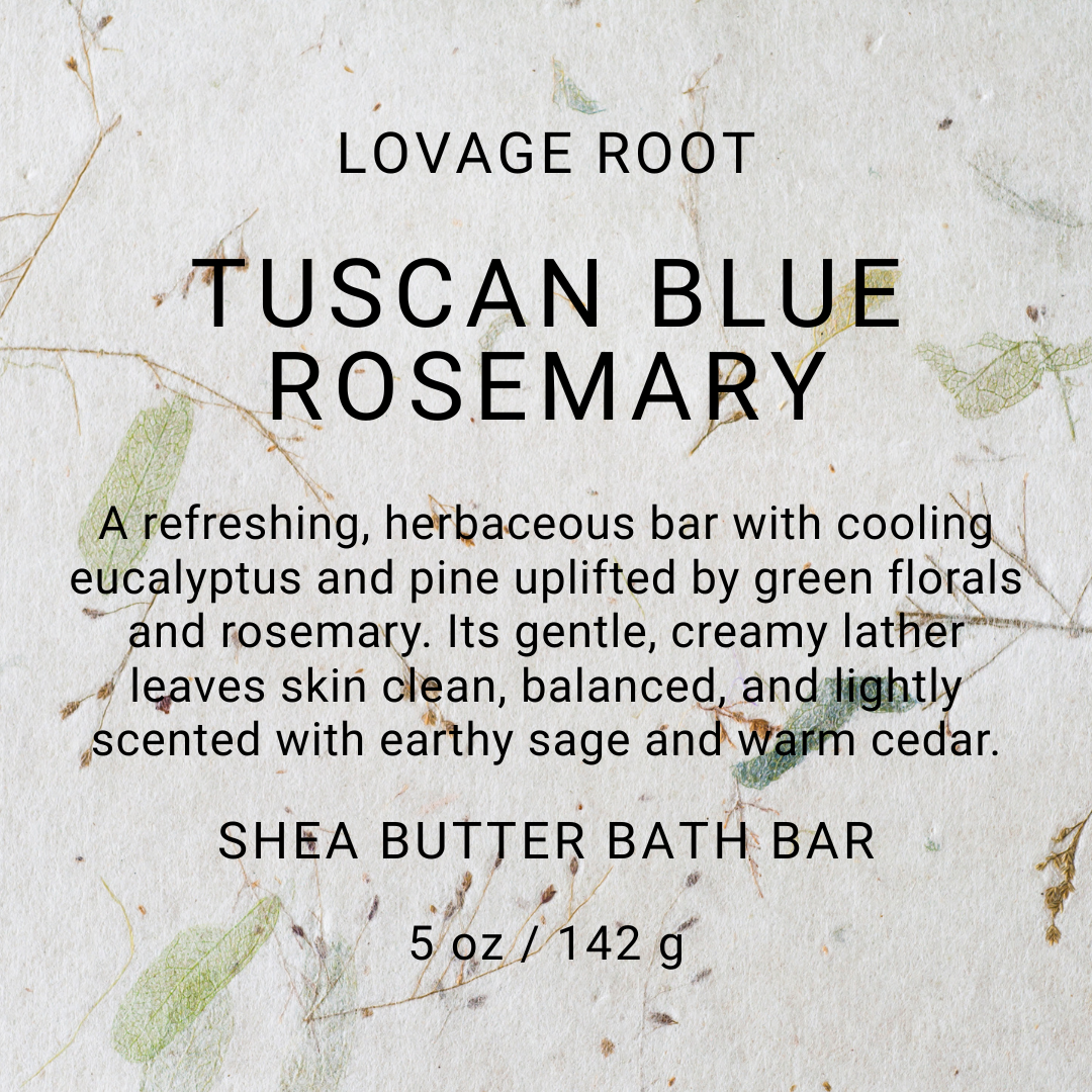 Shea Butter Bath Bar-Tuscan Blue Rosemary
