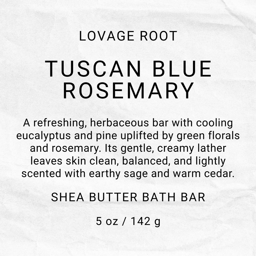 Shea Butter Bath Bar-Tuscan Blue Rosemary
