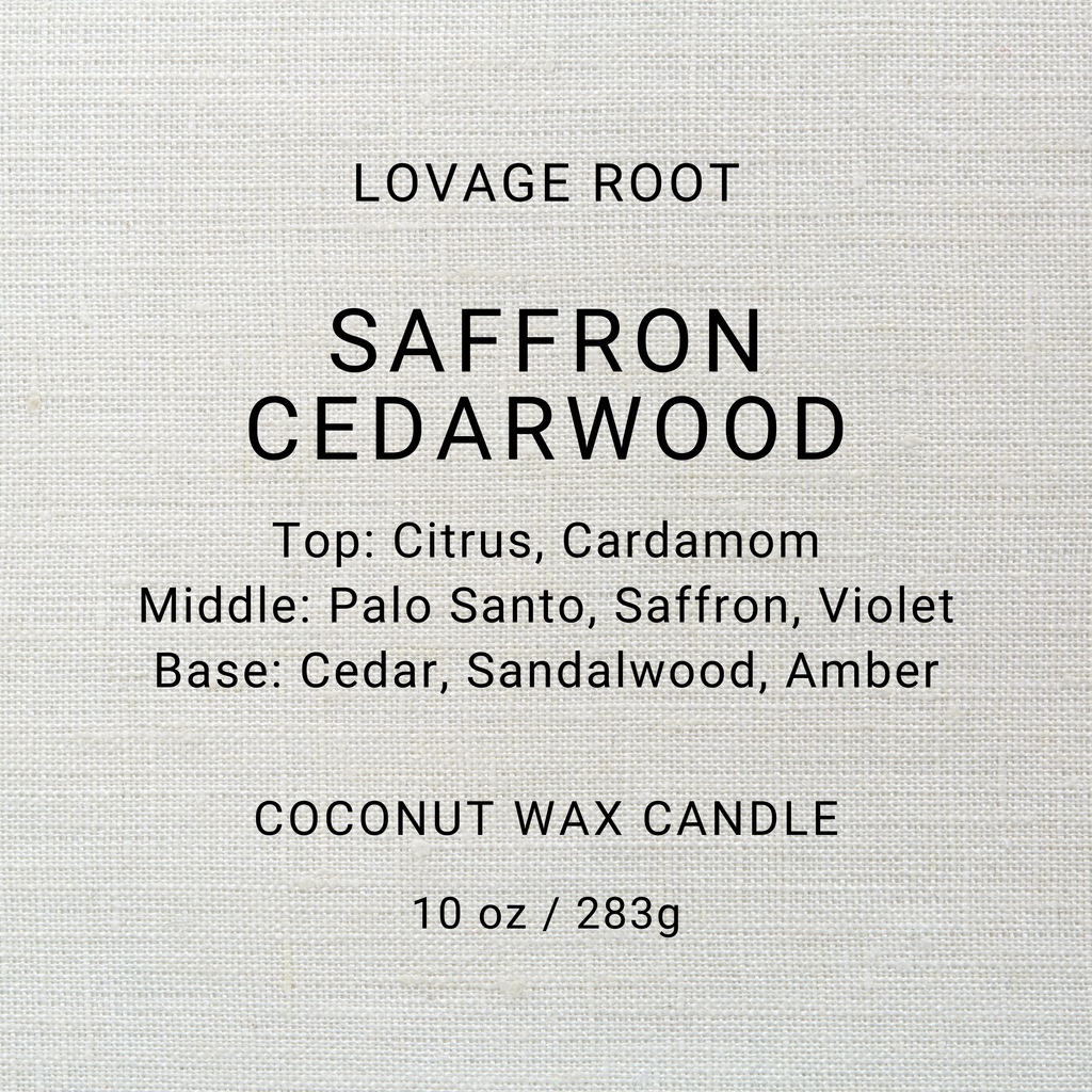 Coconut Wax Candle-Saffron Cedarwood