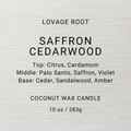 Coconut Wax Candle-Saffron Cedarwood
