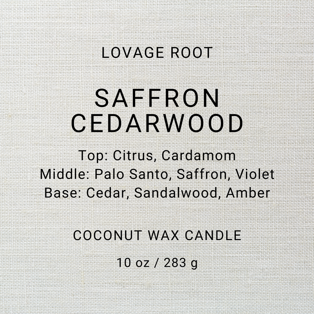 Coconut Wax Candle-Saffron Cedarwood