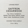 Coconut Wax Candle-Saffron Cedarwood
