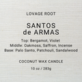 Coconut Wax Candle-Santos de Armas