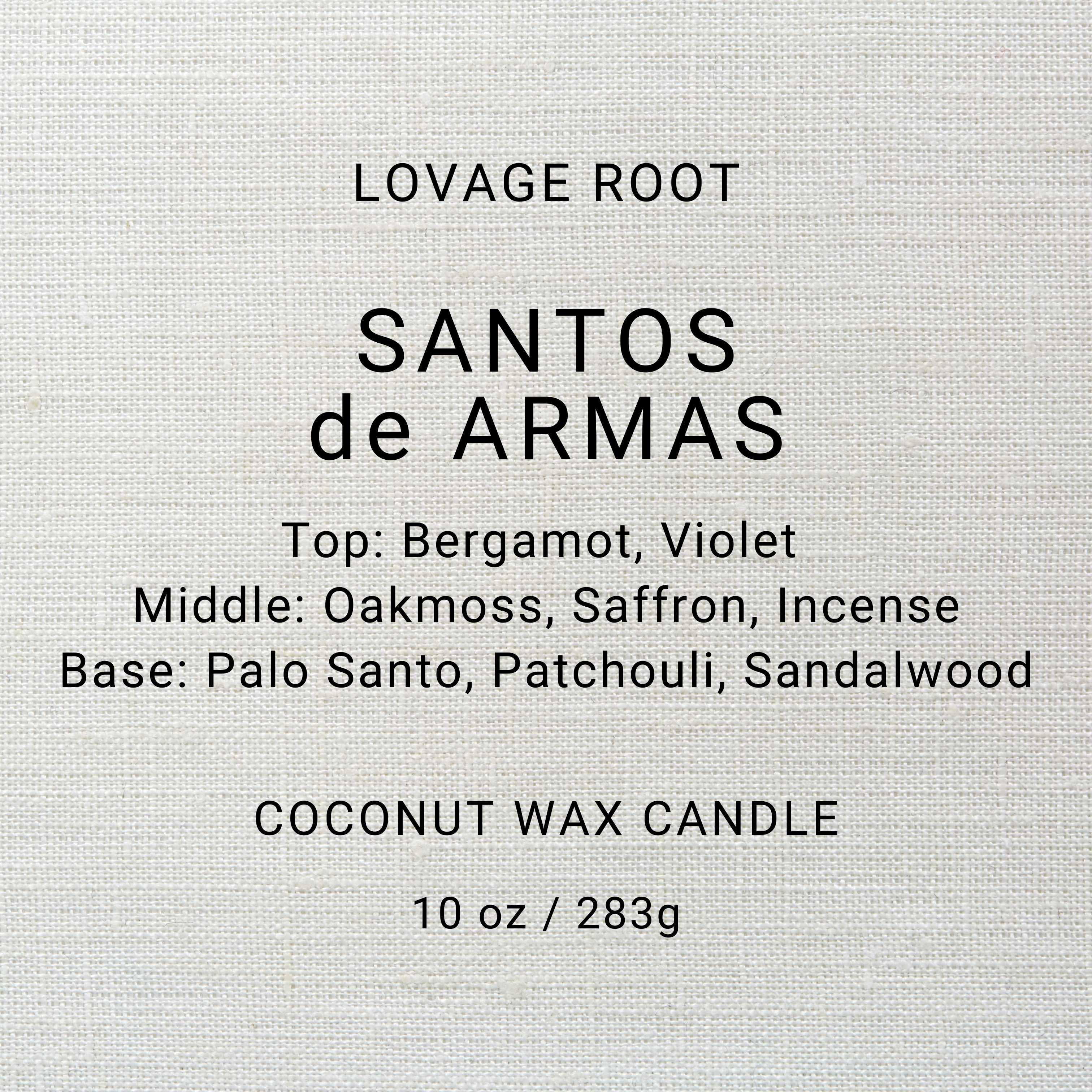 Coconut Wax Candle-Santos de Armas