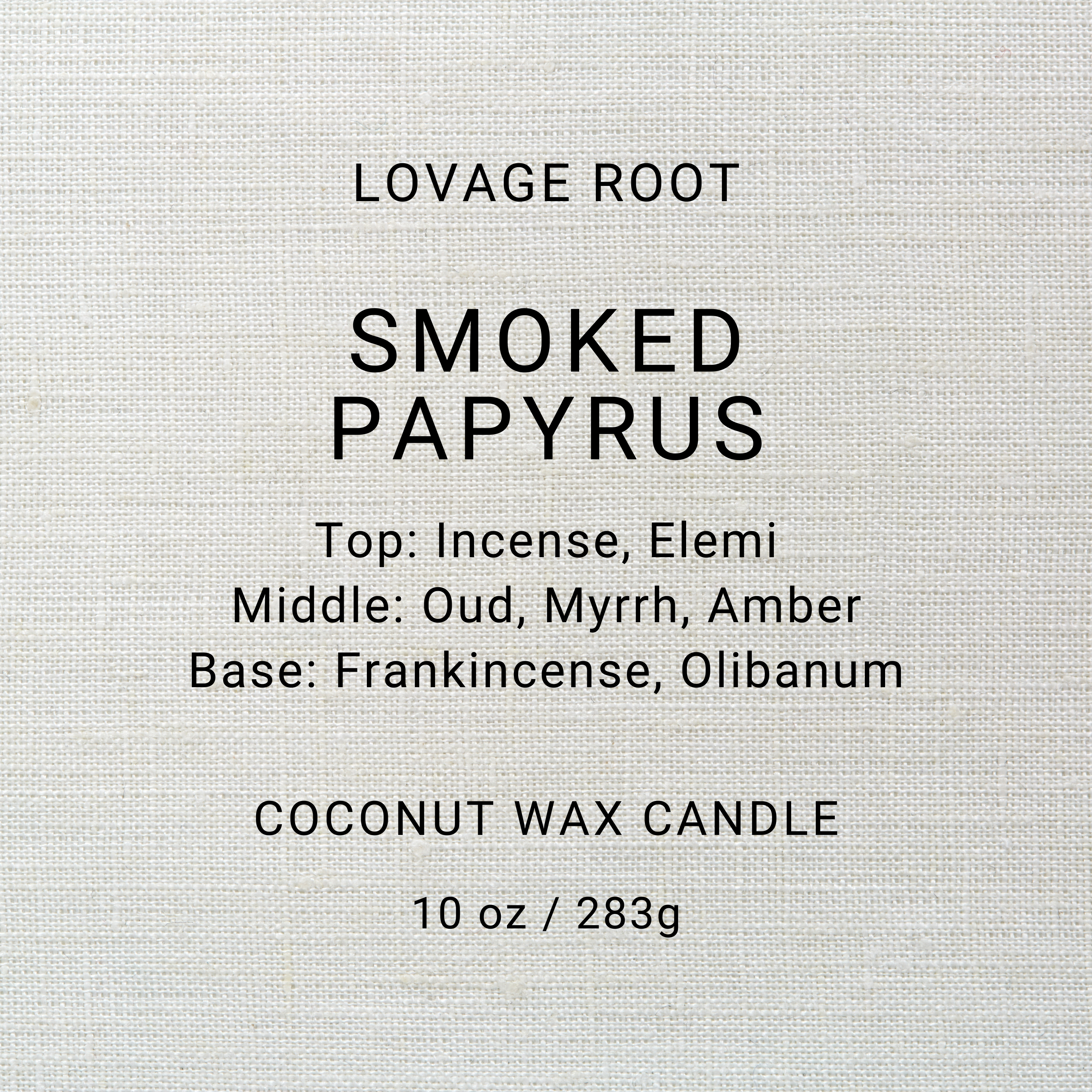 Coconut Wax Candle-Smoked Papyrus