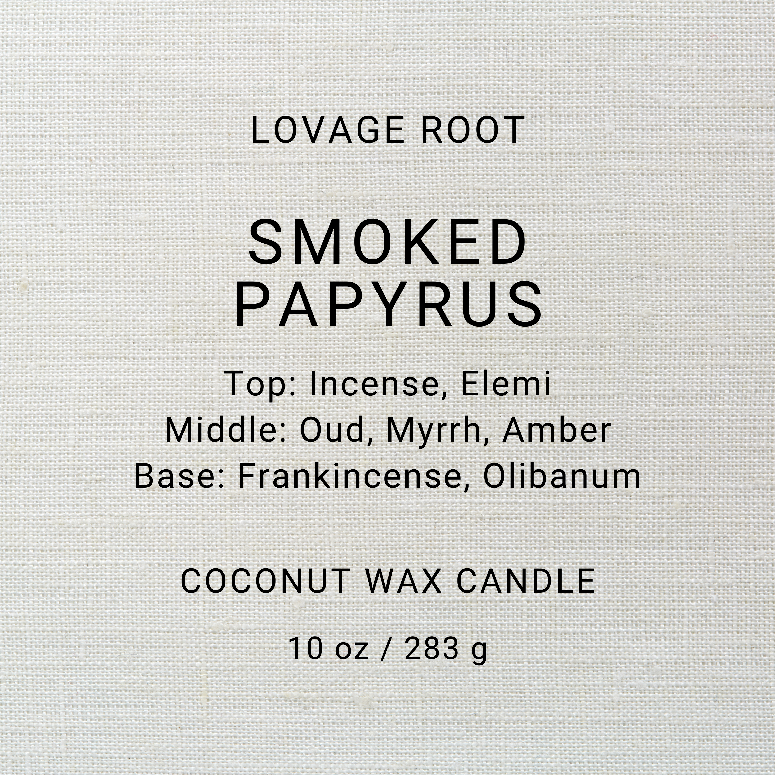 Coconut Wax Candle-Smoked Papyrus