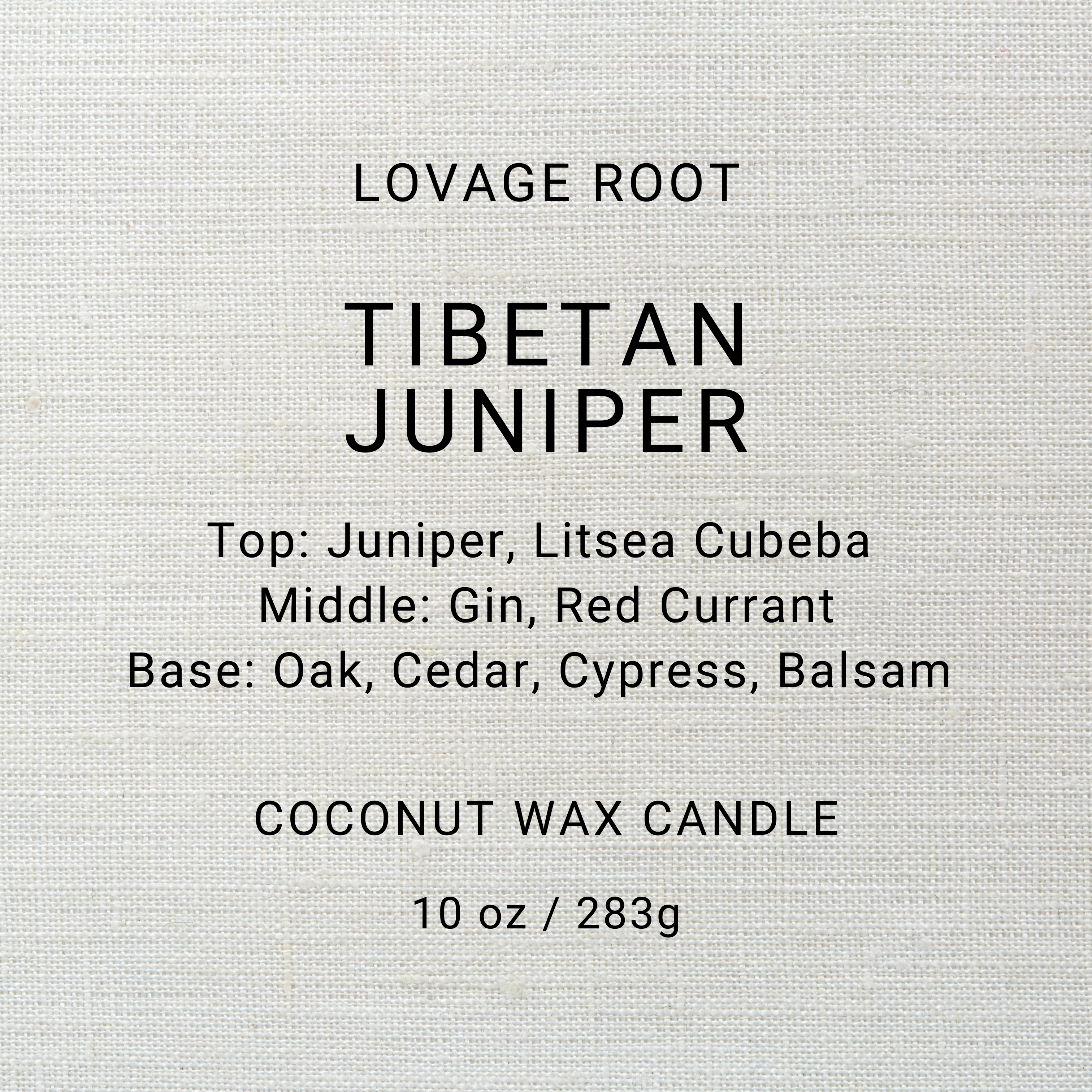 Coconut Wax Candle-Tibetan Juniper