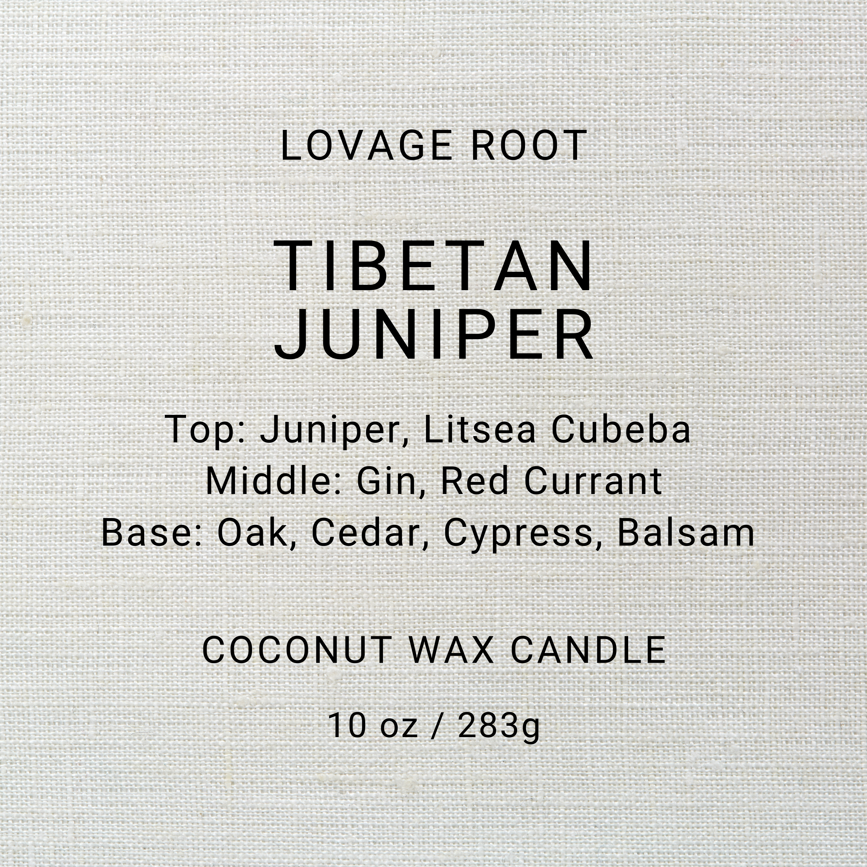 Coconut Wax Candle-Tibetan Juniper