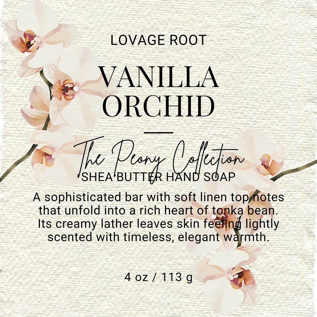 Peony Hand Cleansing Bar-Vanilla Orchid