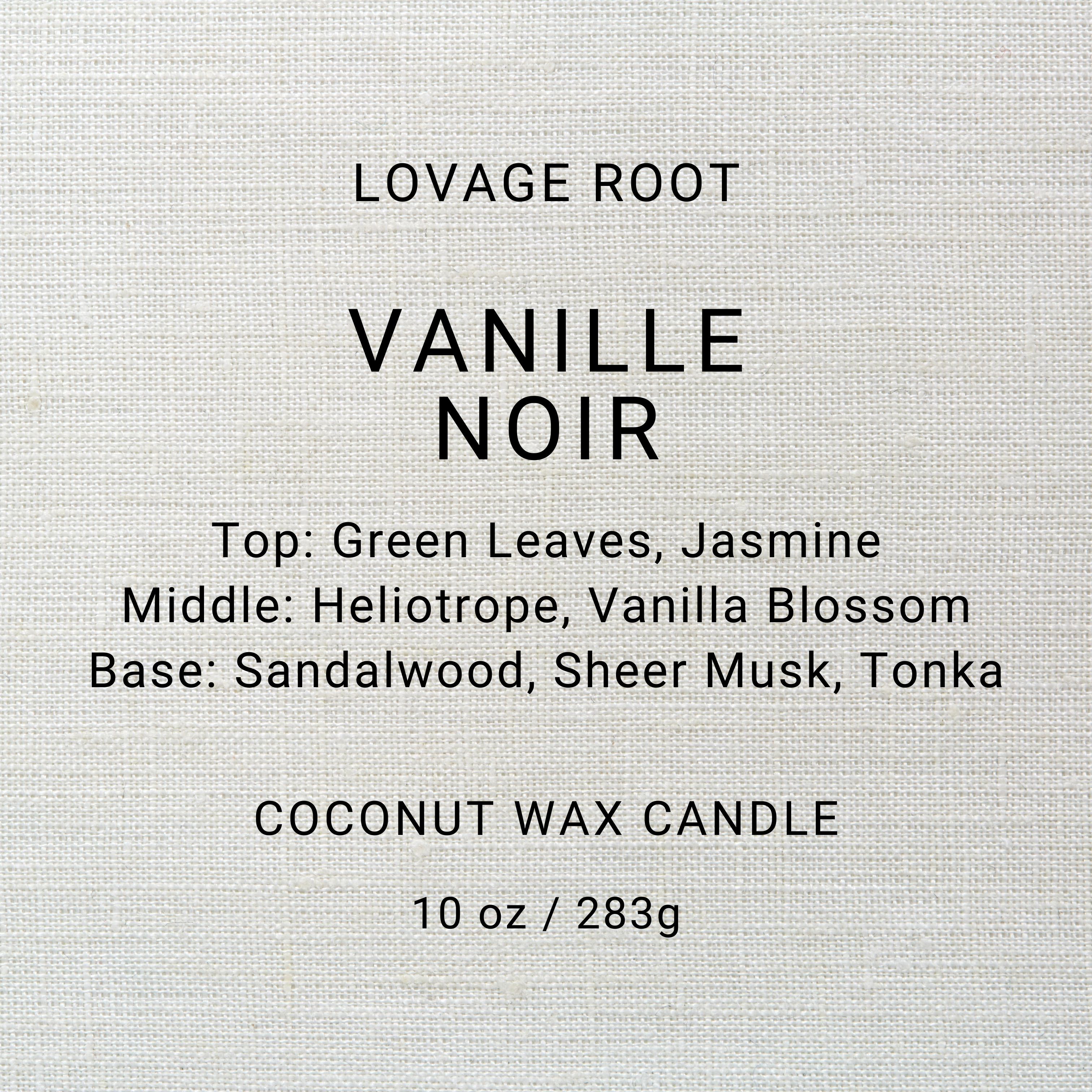 Coconut Wax Candle-Vanille Noir